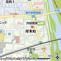 神奈川県厚木市厚木町4周辺の地図