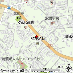松江上口簡易郵便局周辺の地図
