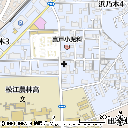 松浦ガラス店加工場周辺の地図