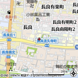 岐阜県岐阜市長良法久寺町12周辺の地図