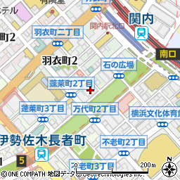 タイムズステーション横浜関内駐車場周辺の地図