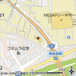 岐阜日産新太田橋店周辺の地図
