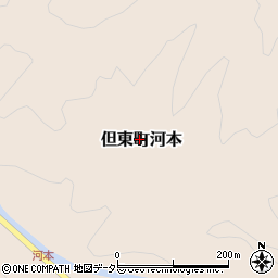 兵庫県豊岡市但東町河本周辺の地図