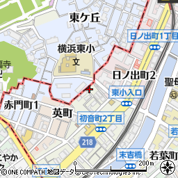 神奈川県横浜市中区初音町1丁目12周辺の地図