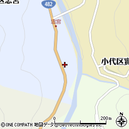 兵庫県美方郡香美町小代区忠宮51周辺の地図