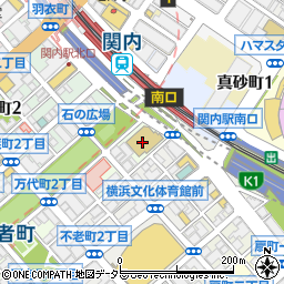 関東学院大学　横浜・関内キャンパス周辺の地図