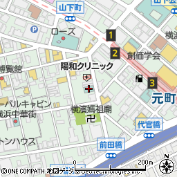 ホテルリブマックス横浜元町駅前周辺の地図