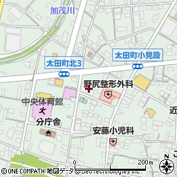 ＪＡめぐみの　太田支店周辺の地図