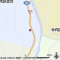 兵庫県美方郡香美町小代区忠宮99周辺の地図