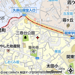 神奈川県横浜市南区三春台周辺の地図