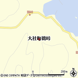 島根県出雲市大社町鵜峠周辺の地図