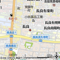 岐阜県岐阜市長良法久寺町18周辺の地図