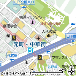 横浜中税務署周辺の地図