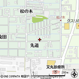 岐阜県岐阜市西改田先道18周辺の地図