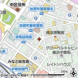 蜀地伝説 横浜中華街店周辺の地図