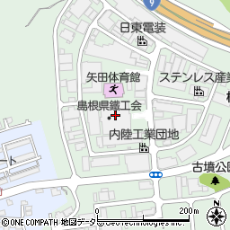 島根県鐵工会　内陸倉庫周辺の地図