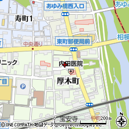 神奈川県厚木市厚木町5-13周辺の地図