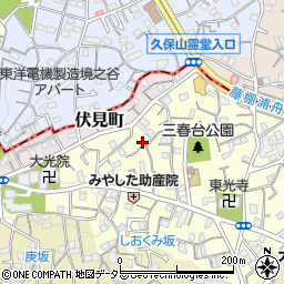神奈川県横浜市南区三春台151周辺の地図