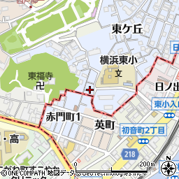 神奈川県横浜市西区東ケ丘67周辺の地図