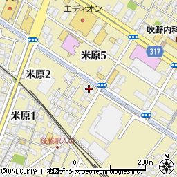 日信ＩＴフィールドサービス株式会社米子サテライトオフィス周辺の地図