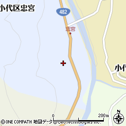 兵庫県美方郡香美町小代区忠宮145周辺の地図