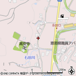 岐阜県恵那市長島町永田564周辺の地図
