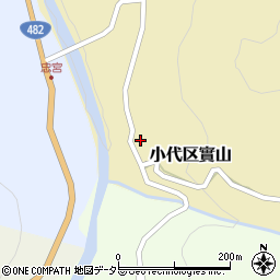 兵庫県美方郡香美町小代区實山323周辺の地図