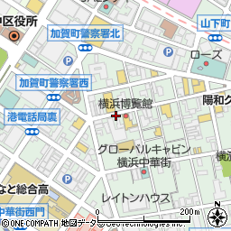 横浜中華街 廣東飯店周辺の地図