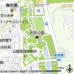 若宮公園周辺の地図