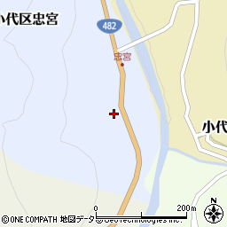 兵庫県美方郡香美町小代区忠宮144周辺の地図