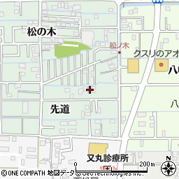 岐阜県岐阜市西改田先道21周辺の地図