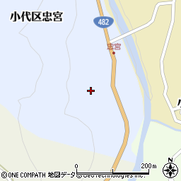 兵庫県美方郡香美町小代区忠宮162周辺の地図