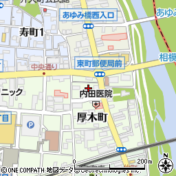 神奈川県厚木市厚木町5周辺の地図