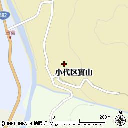 兵庫県美方郡香美町小代区實山300周辺の地図