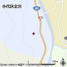 兵庫県美方郡香美町小代区忠宮163周辺の地図