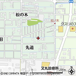 岐阜県岐阜市西改田先道19周辺の地図