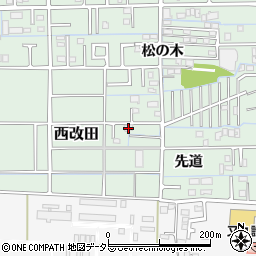 岐阜県岐阜市西改田先道2周辺の地図