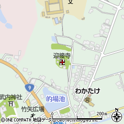 迎接寺周辺の地図