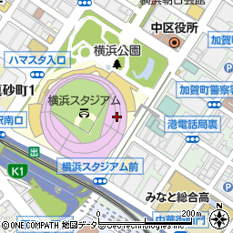 神奈川県横浜市中区横浜公園1周辺の地図