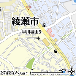 神奈川県綾瀬市早川城山5丁目周辺の地図