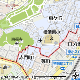 神奈川県横浜市西区東ケ丘69周辺の地図