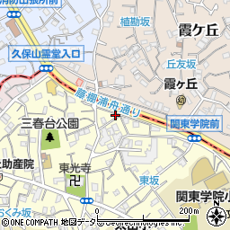 神奈川県横浜市南区三春台87周辺の地図