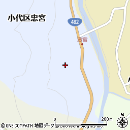 兵庫県美方郡香美町小代区忠宮161周辺の地図