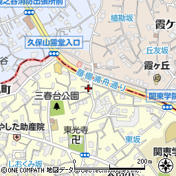 神奈川県横浜市南区三春台90周辺の地図