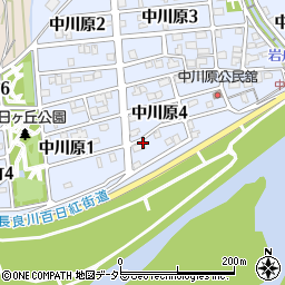 岐阜県岐阜市中川原周辺の地図