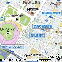ローソンダイワロイネットホテル横浜公園店周辺の地図
