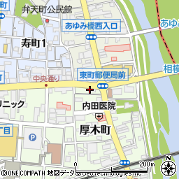 神奈川県厚木市厚木町5-7周辺の地図