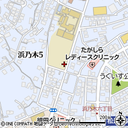 島根県松江市浜乃木周辺の地図