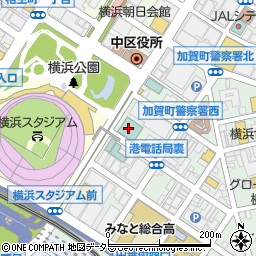 蟹風船 山下横浜公園店 （横浜スタジアム）周辺の地図