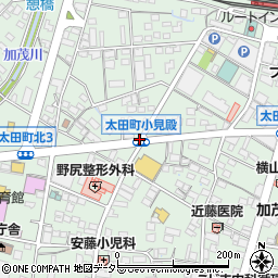 太田町小見殿周辺の地図